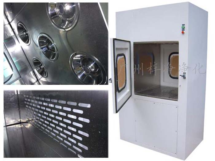 風淋傳遞窗吹淋后的氣流通過高效過濾器，如HEPA過濾器，進一步過濾掉微小的塵埃和微生物。